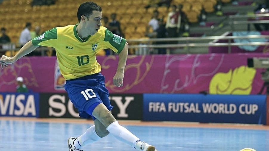 Copa do Mundo de Futsal: Fernandinho, do Brasil, na partida contra Portugal