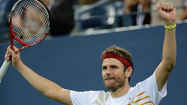 Fish comemora vitória sobre Simon no US Open