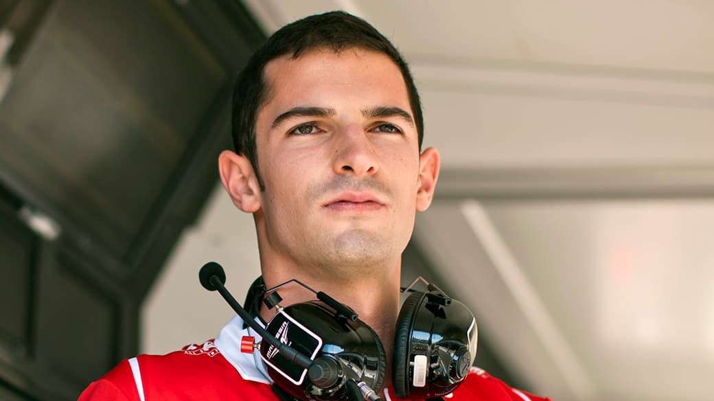 O piloto Alexander Rossi: estreia na F1 no circuito de Spa-Francorchamps