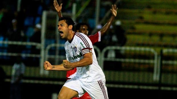 O artilheiro Fred tenta chegar a 100 gols pelo clube carioca