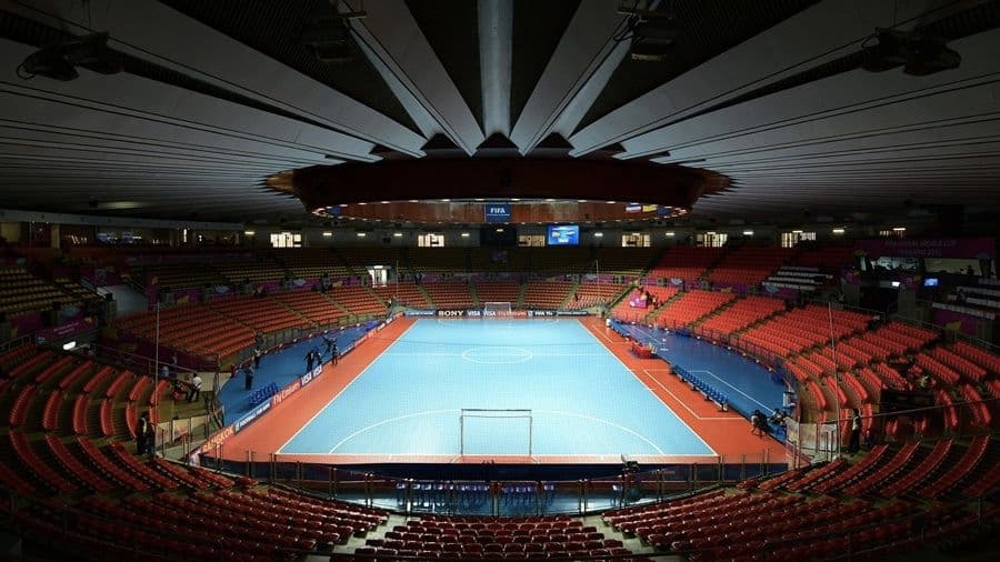 O ginásio Huamark, em Bangcoc, um dos palcos do Mundial de Futsal da Fifa, na Tailândia