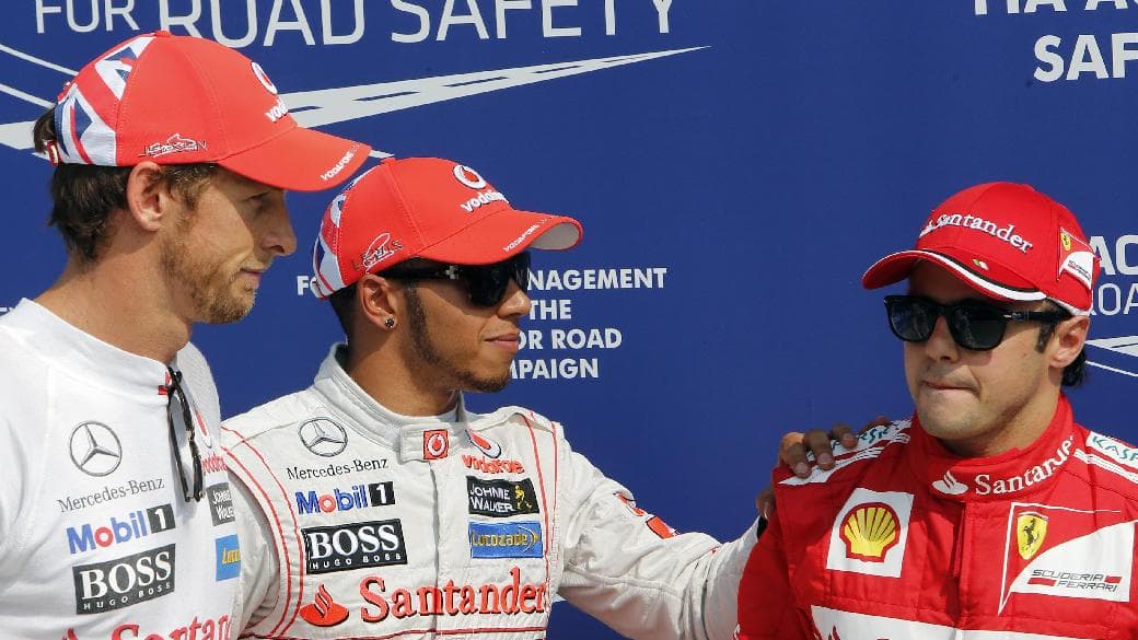 Hamilton, Button e Massa largam na frente no GP da Itália