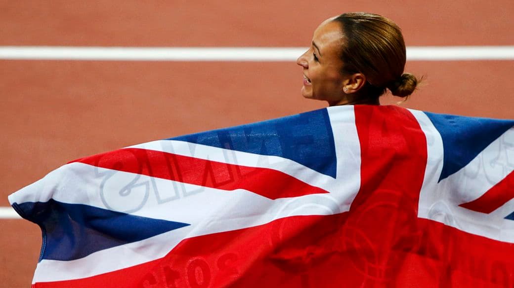 A 'rainha Jessica I' no Estádio Olímpico de Stratford: aplausos foram combustível para a vitória
