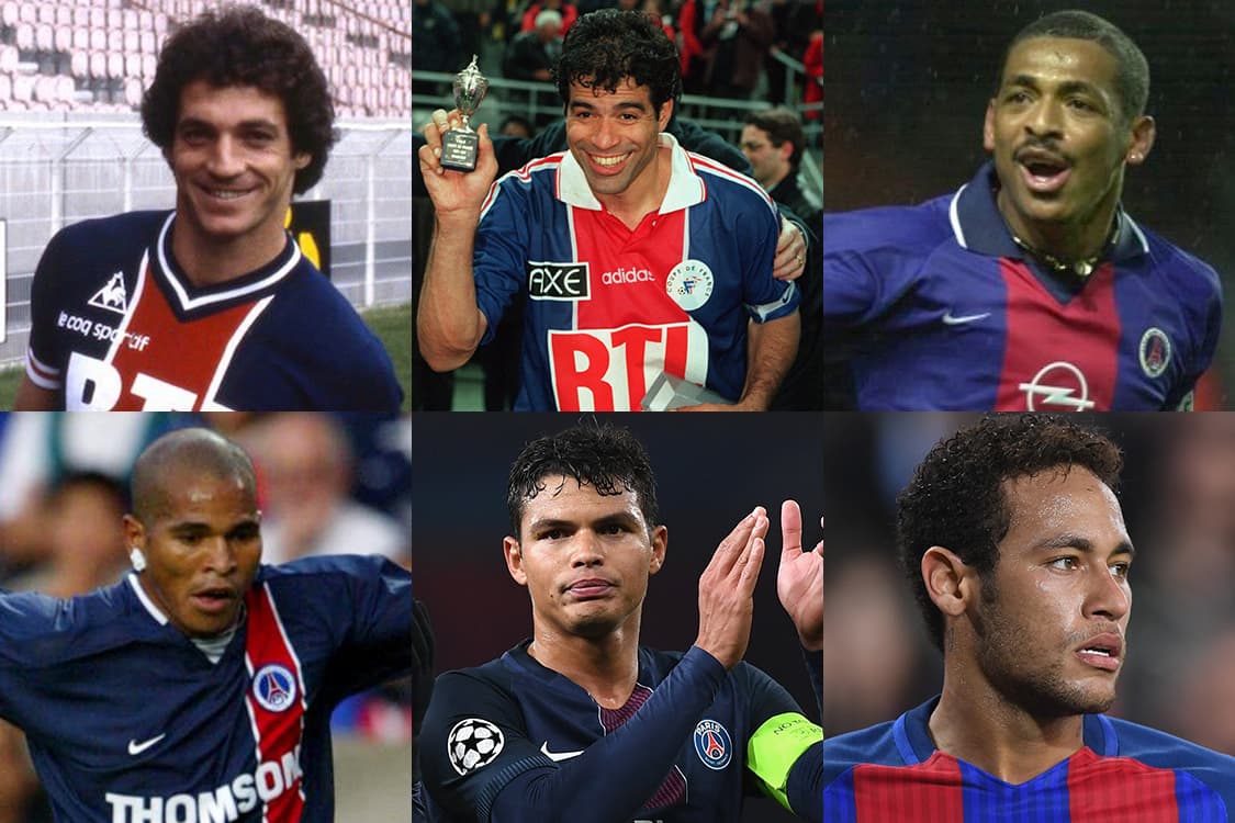 Abel Braga, Raí, Vampeta, Aloísio Chulapa, Thiago Silva e Neymar