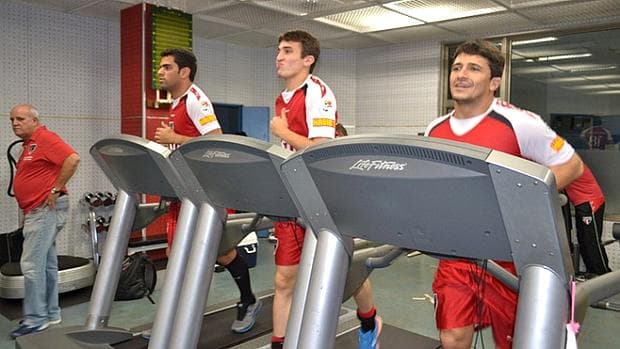 Jogadores do São Paulo no centro de treinamento do Kashima Antlers