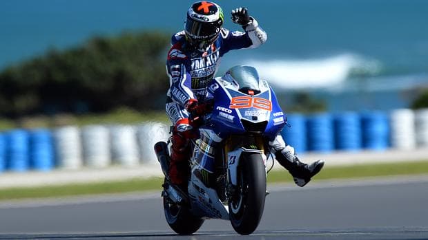 Jorge Lorenzo em sua volta mais rápida na Austrália