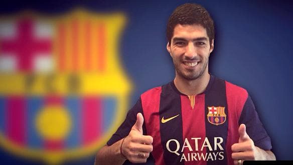 Clube divulgou imagens de Suárez com a camisa do Barcelona