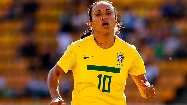 Marta, a estrela da seleção feminina de futebol