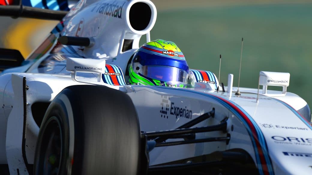 Felipe Massa, da Williams, no treino desta sexta em Melbourne