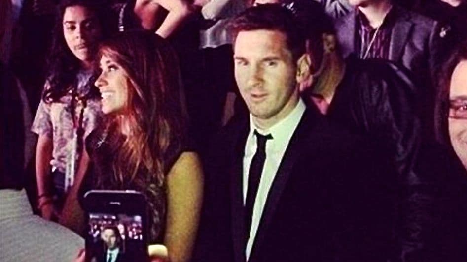 Messi e a mulher, Antonella, no show de Beyoncé em Barcelona