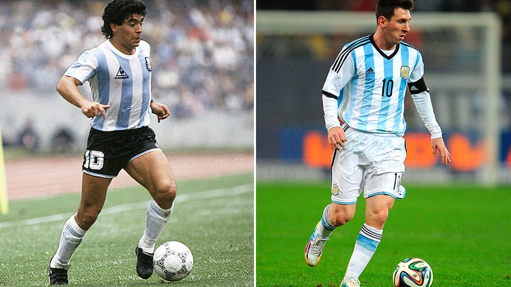 Maradona e Messi