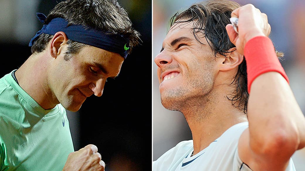 Roger Federer e Rafael Nadal fazem a final do Masters 1000 de Roma