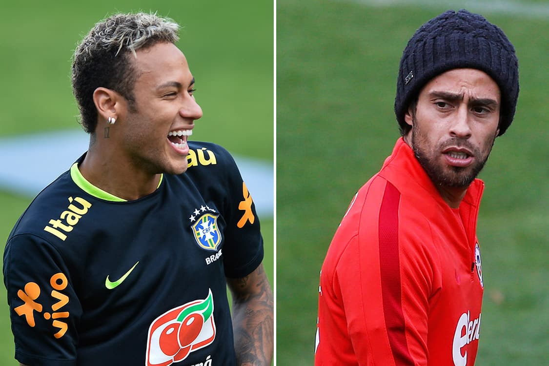 Neymar e Valdívia