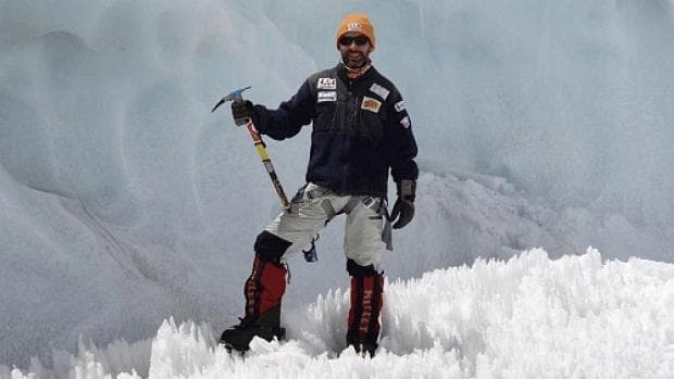 O alpinista Rodrigo Raineri: três vezes no cume do Everest