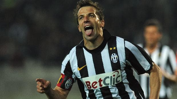 Del Piero fez história na Juventus de Turim e defendendo as cores da Itália