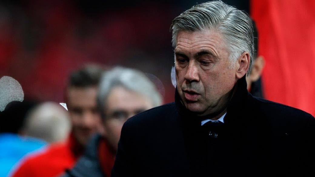 O treinador italiano Carlos Ancelotti