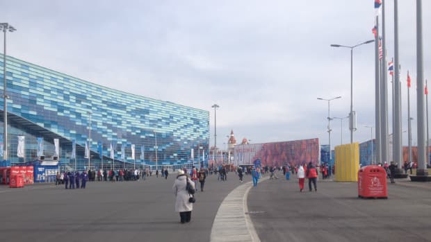 Parque olímpico de Sochi com pouca presença de público
