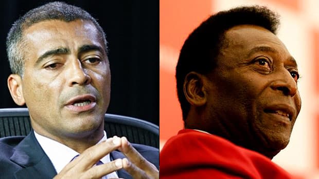 O ex-jogadores Romário e Pelé: gênios aposentados da bola com línguas afiadas