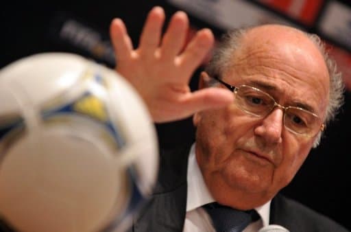Blatter em coletiva de imprensa. Presidente da Fifa elogiou Rússia e disse que Brasil superou problemas na organização da Copa de 2014