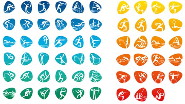 Pictogramas dos esportes que estarão nos Jogos Olímpicos de 2016