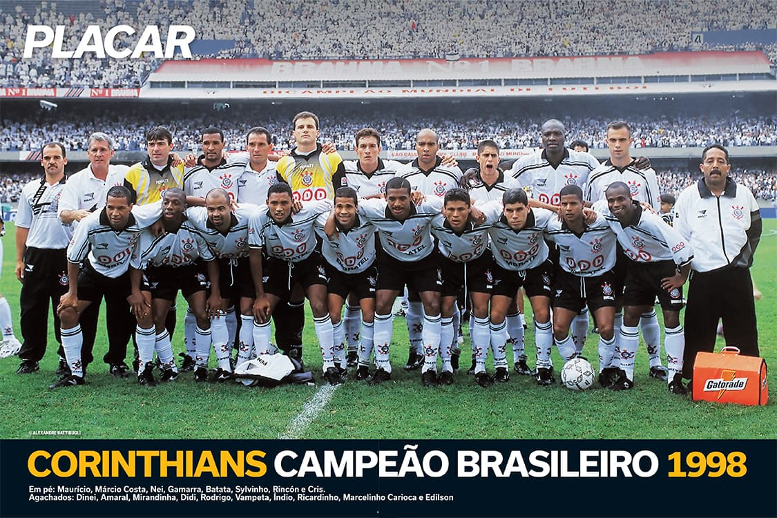Poster Placar – Corinthians campeão brasileiro 1998