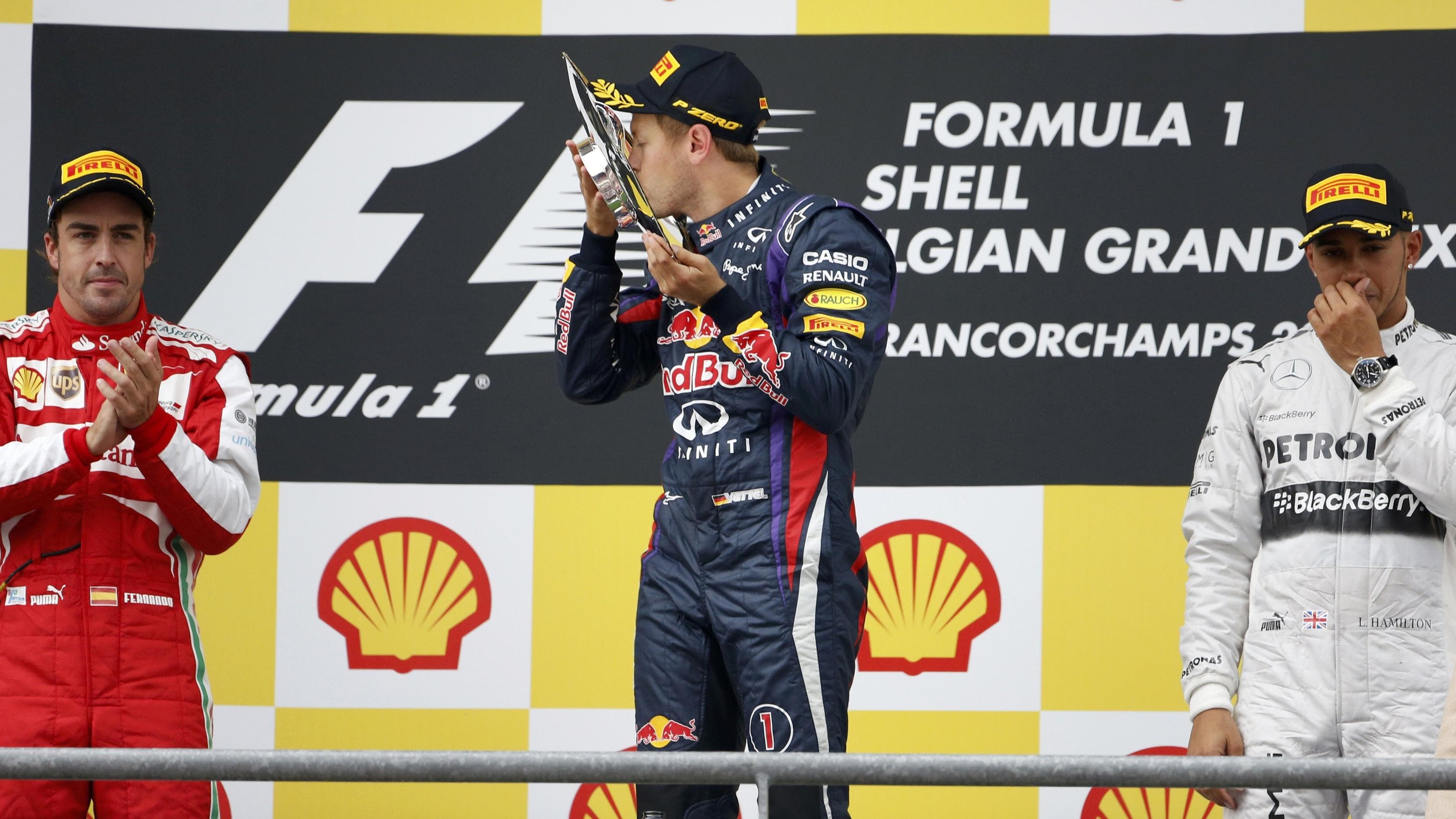 Pódio do GP da Bélgica 2013