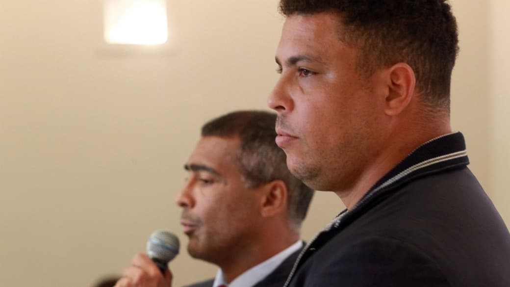 Romário e Ronaldo se encontraram no Rio, em 2011, para falar sobre a Copa