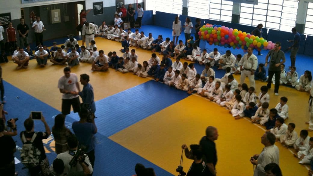 Evento do UFC na Rocinha, no Rio de Janeiro, na semana da criança