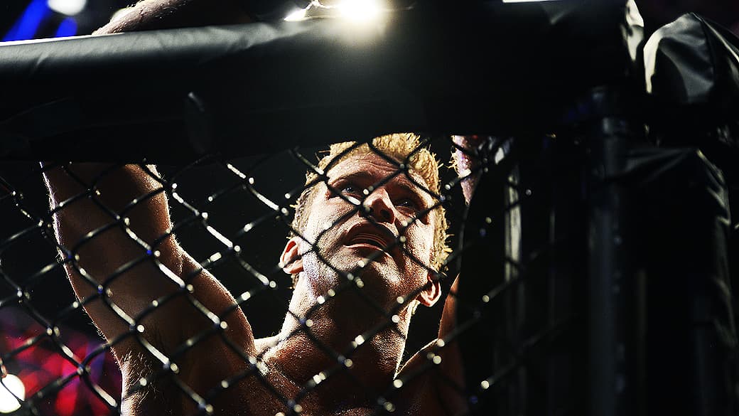 Stephan Bonnar depois da luta com Anderson Silva no UFC Rio III, realizada na HSBC Arena, Barra da Tijuca