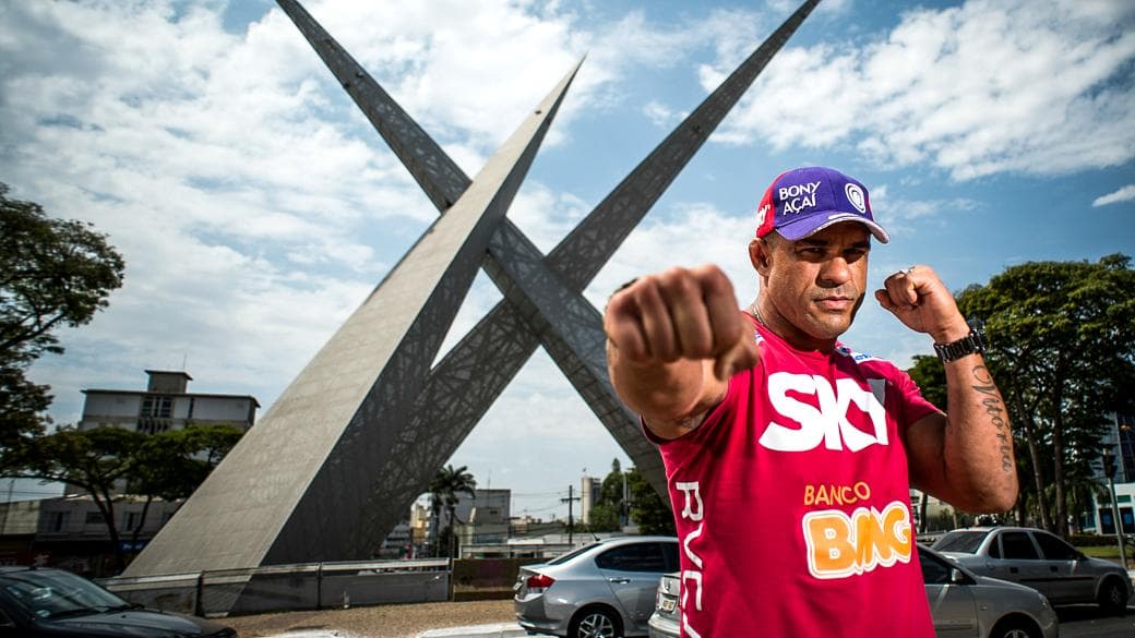 Vitor Belfort em Goiânia, palco da luta de sábado