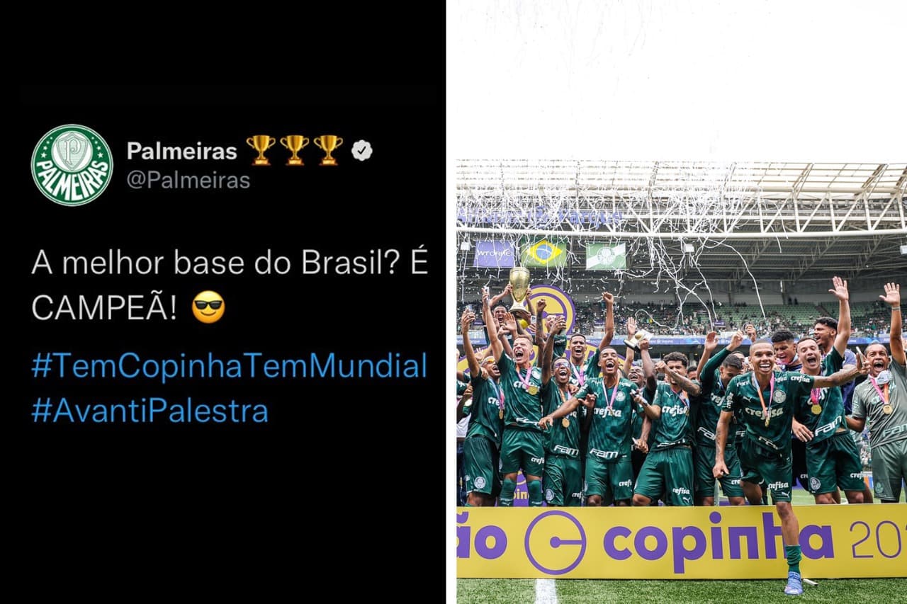 No Twitter, perfil do Palmeiras responde provocações rivais -