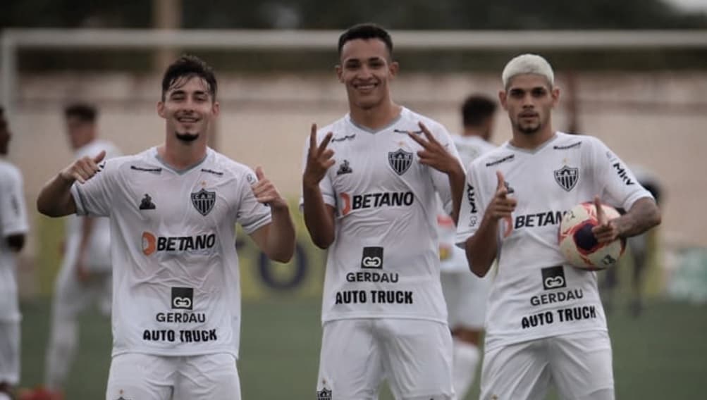 Jogadores do Atlético-MG comemoram na Copa São Paulo de 2022