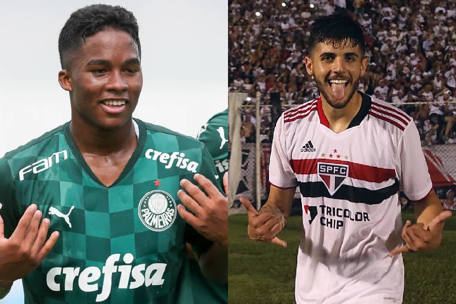Endrick e Beraldo, destaques do clássico da Copinha