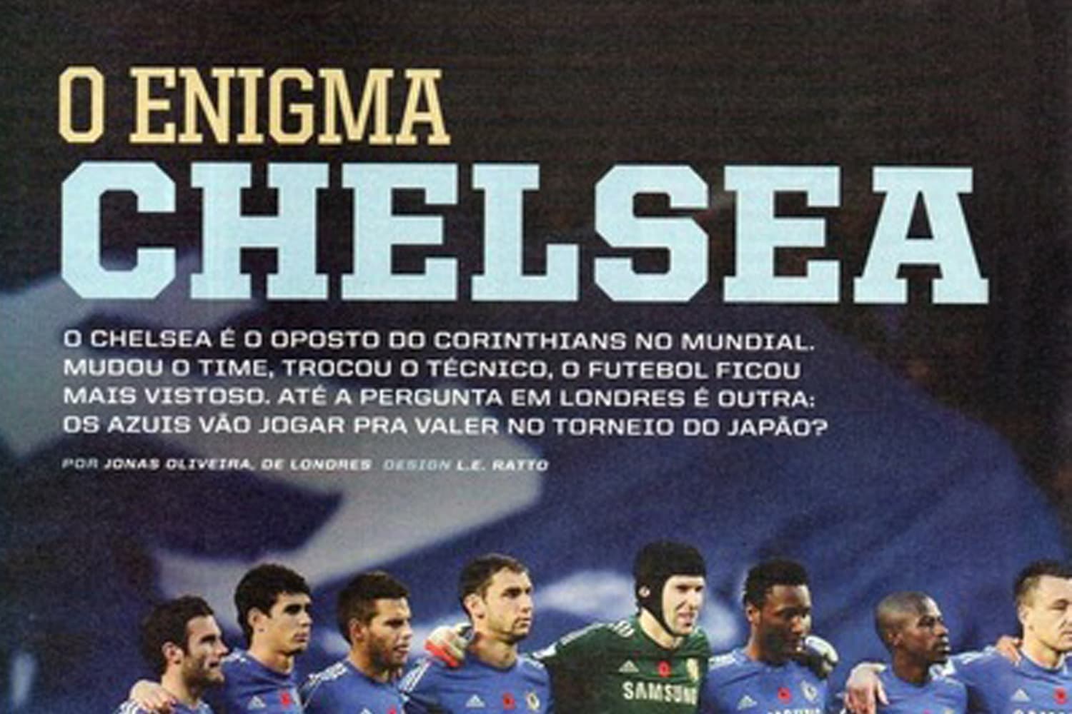 O Enigma Chelsea na PLACAR de dezembro de 2012 -