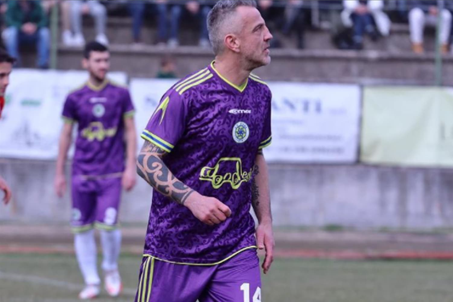 Flacchi atuou por trinta minutos em sua volta ao futebol -