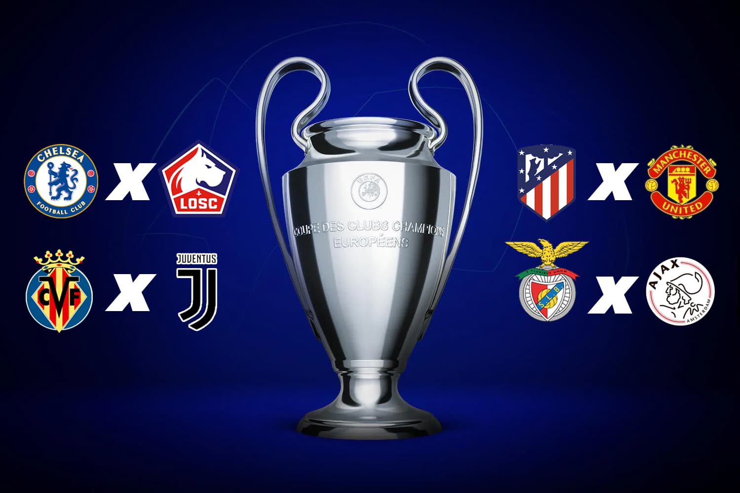 Quatro confrontos nesta semana fecham os jogos de ida das oitavas da competição europeia -