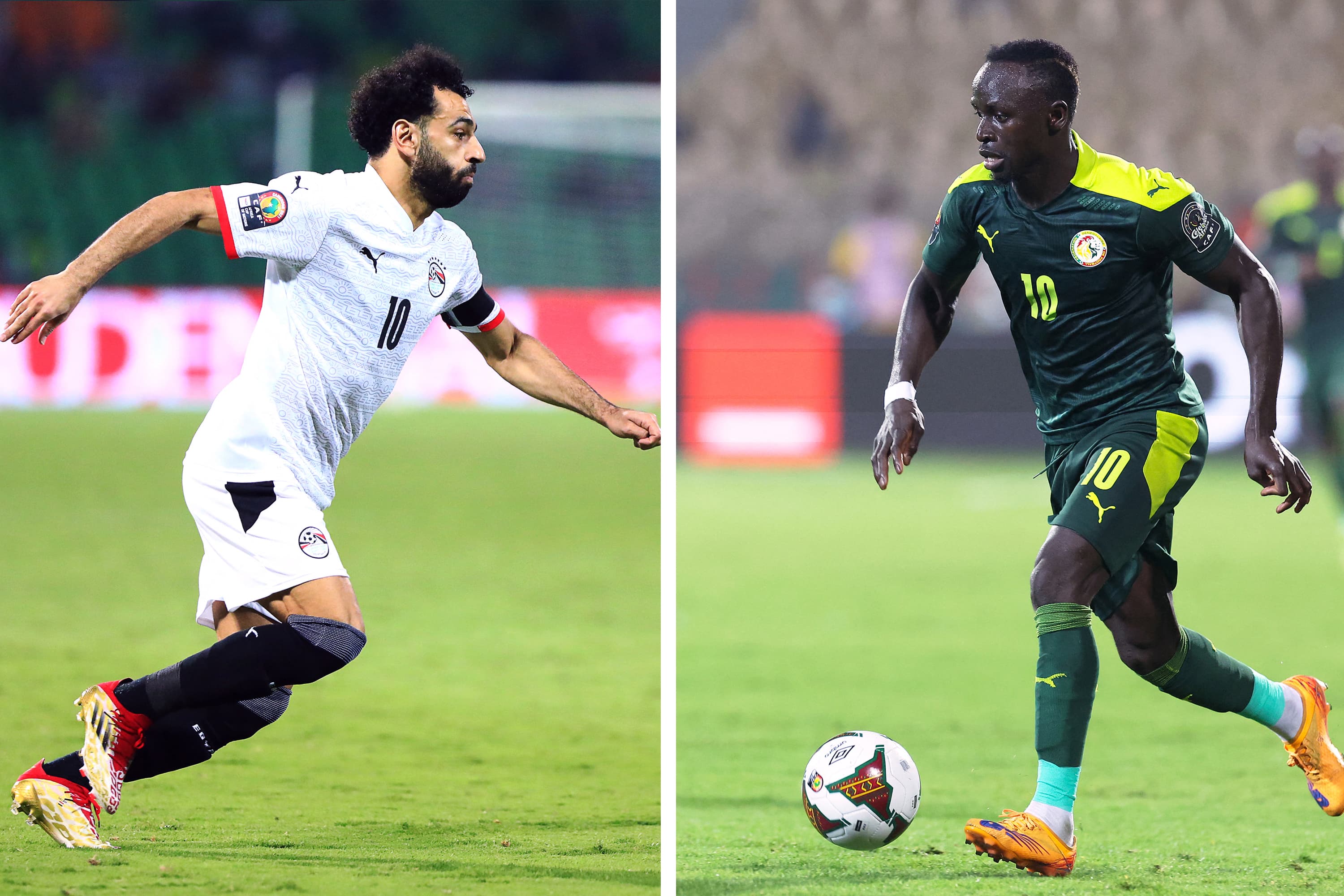 Mohamed Salah e Sadio Mané estarão frente a frente no domingo -