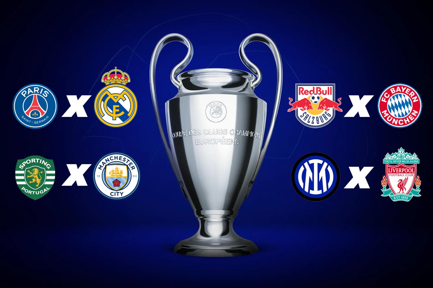 Quatro confrontos nesta semana abrem as oitavas de final da competição europeia -