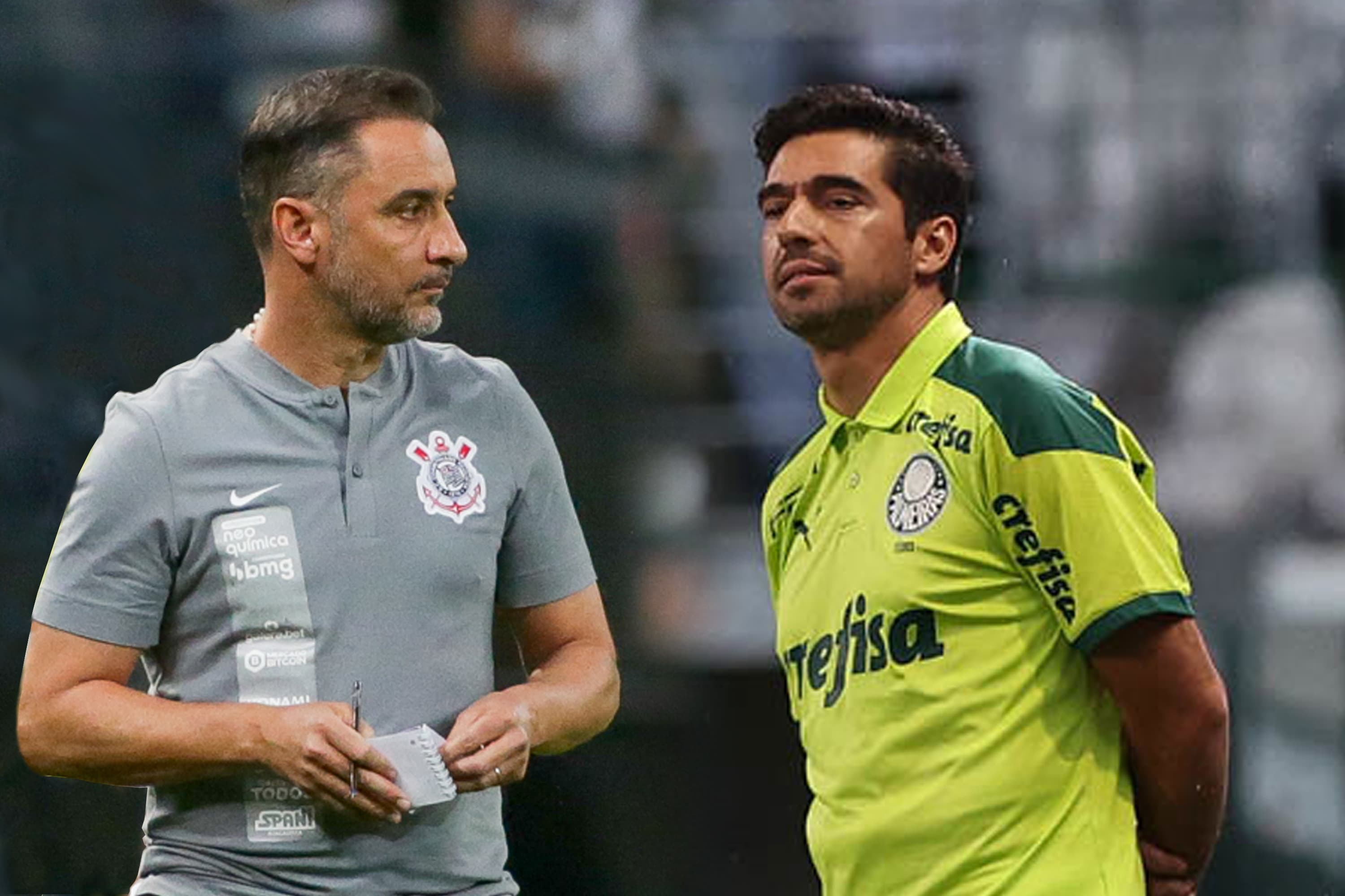 Vitor Pereira x Abel Ferreira duelam pela primeira vez como técnicos -