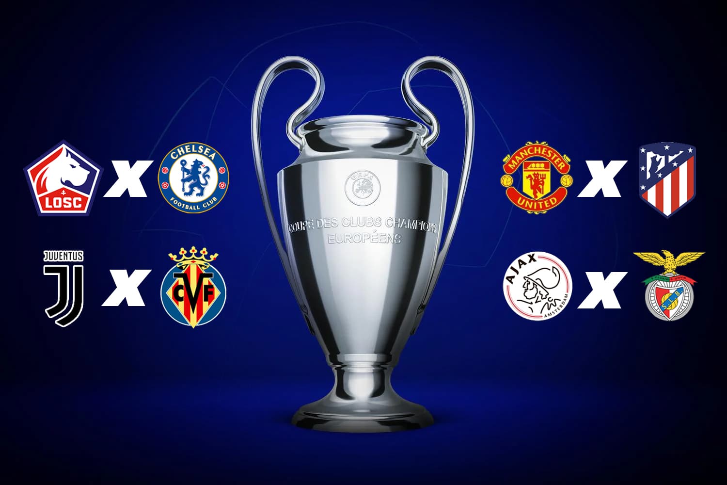 Quatro confrontos nesta semana definem os oito classificados da competição europeia -