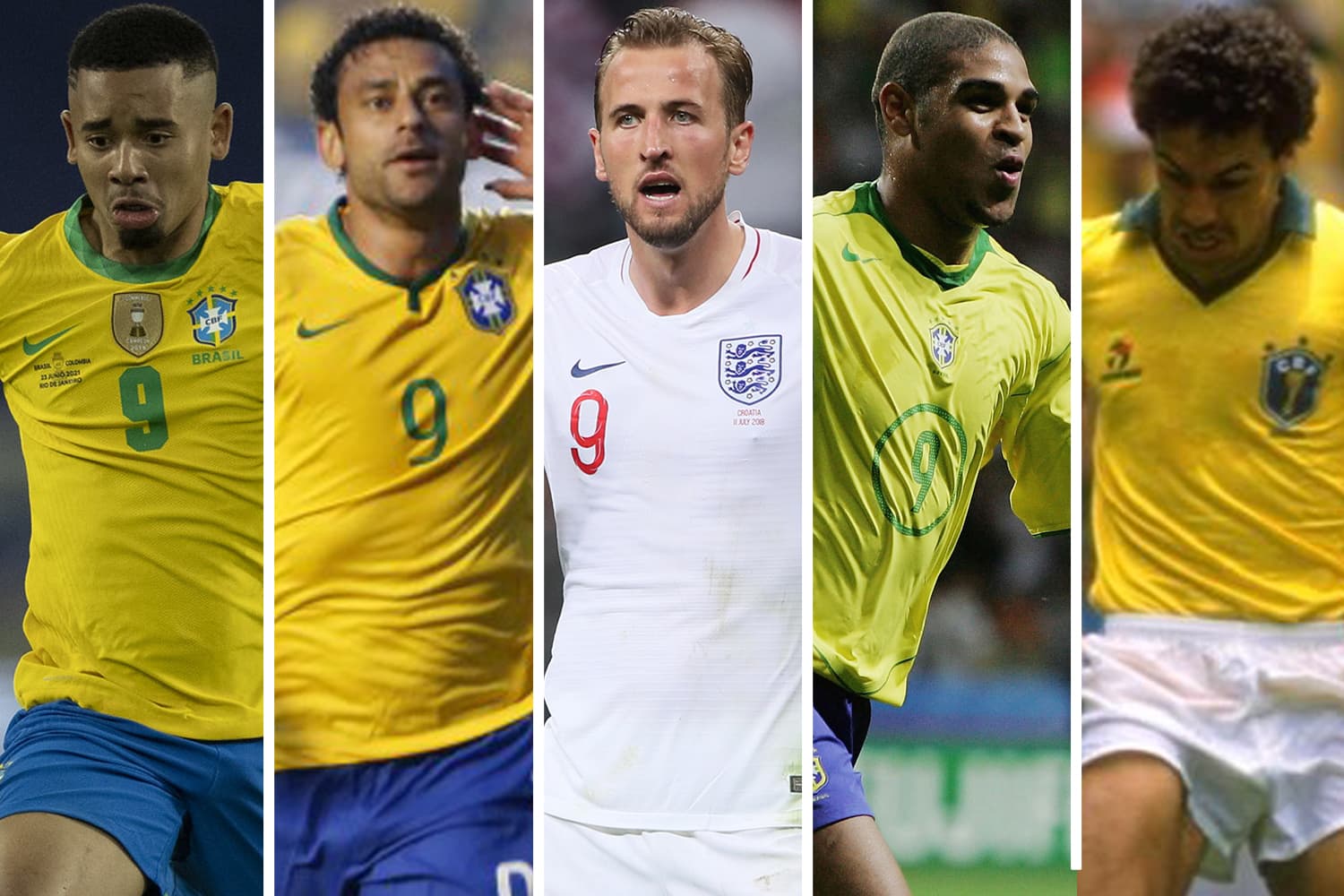 Kane ou os últimos camisas 9 da seleção em Copa? -