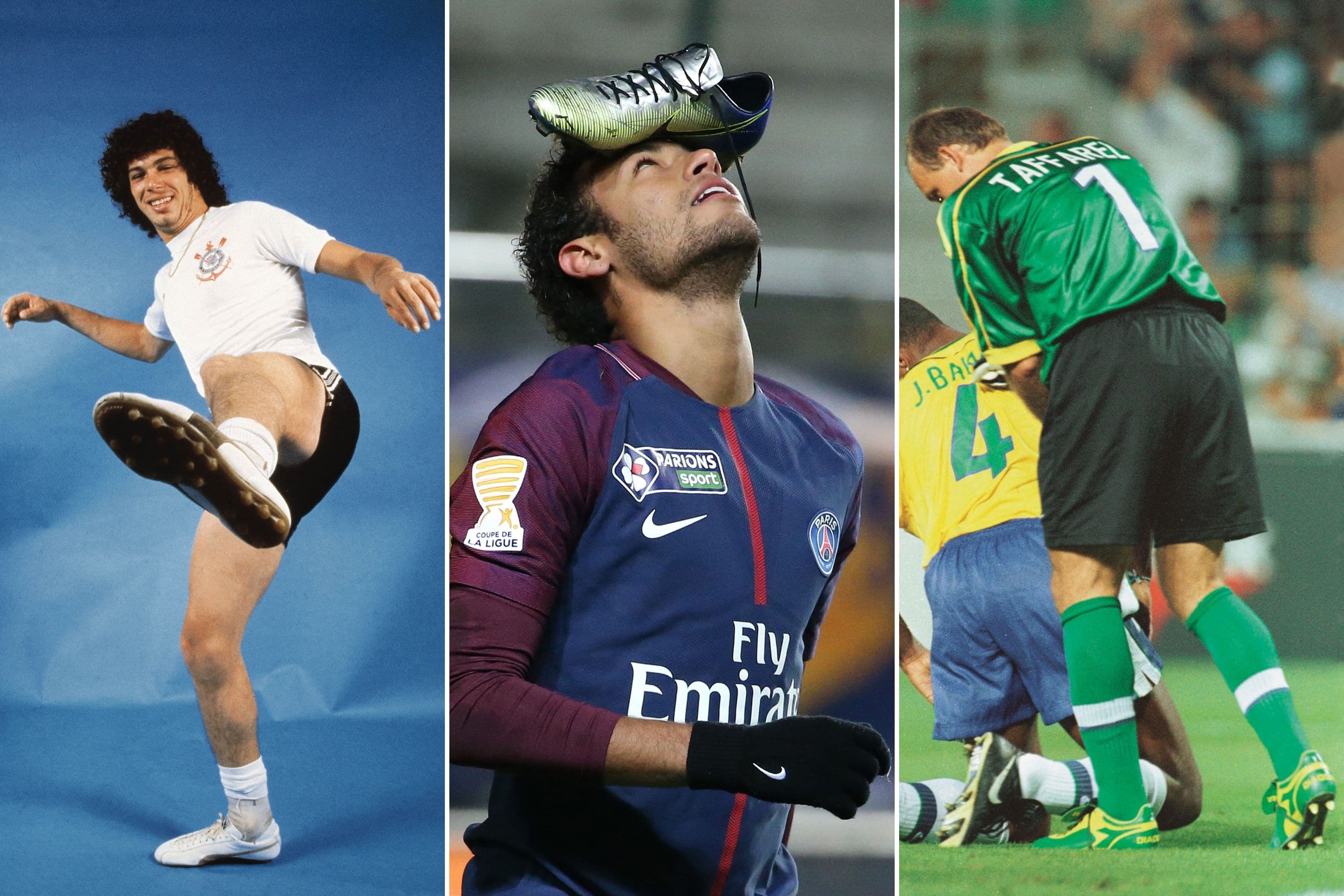 Casagrande, Neymar e Taffarel: três gerações sem chuteiras pretas -