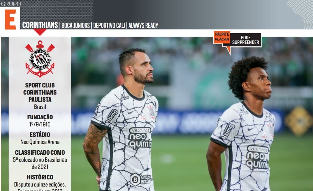 Corinthians no Guia da Libertadores 2022