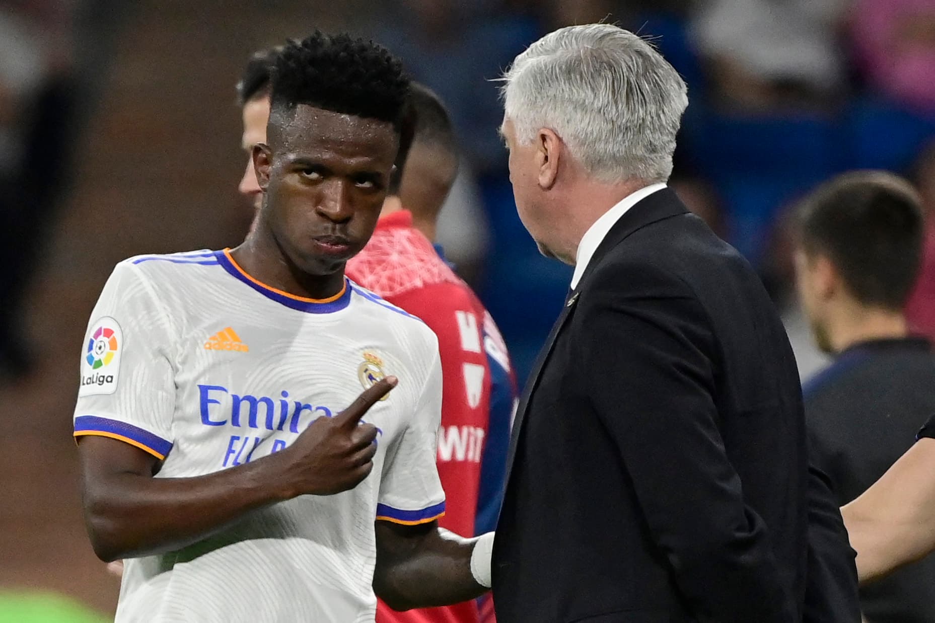 Vinicius Junior e Ancelotti: brasileiro virou peça-chave no Real Madrid do italiano