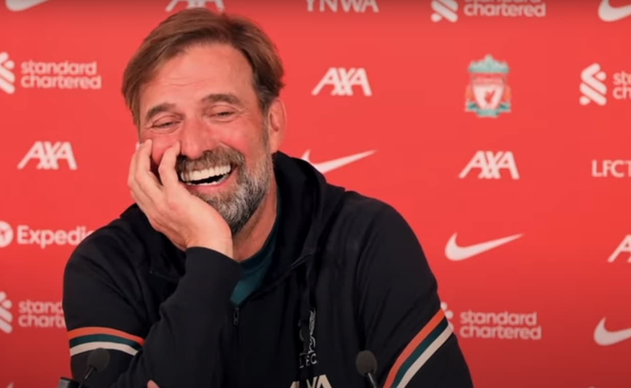 Jürgen Klopp riu das recentes declarações de Guardiola