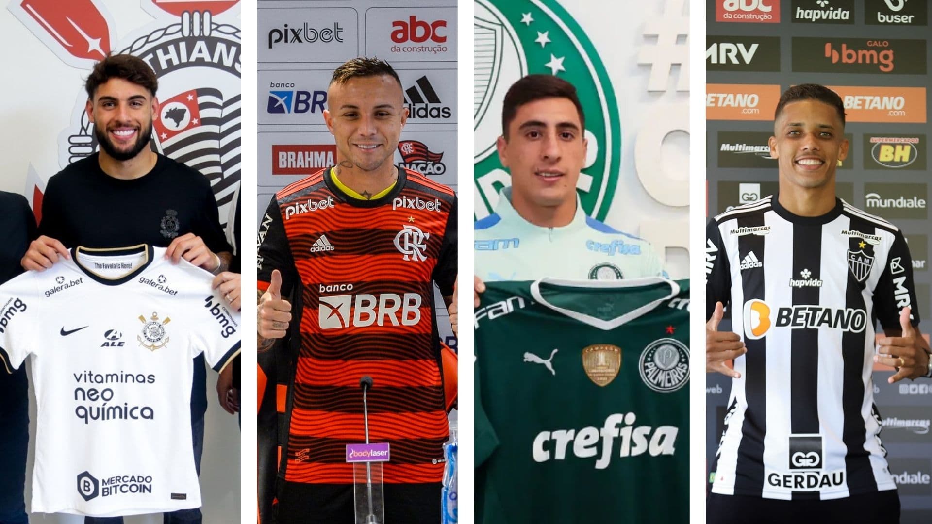 Yuri Alberto, Cebolinha, Merentiel e Pedrinho são reforços das equipes na Libertadores