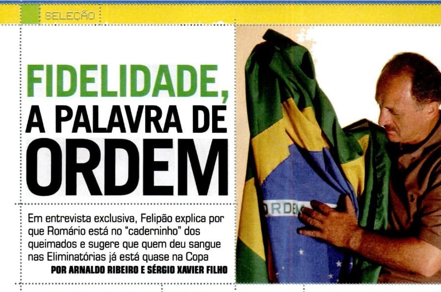 Entrevista de Felipão em novembro de 2001