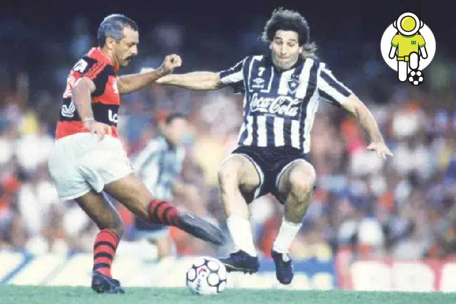 Júnior e Renato Gaúcho em duelo em 1992 -