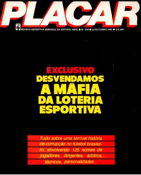 Máfia da loteria: Capa da histórica edição de outubro de 1982