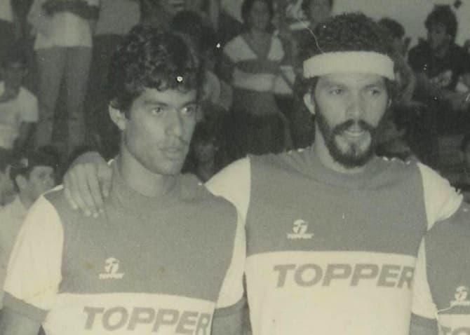 Raí e Sócrates, no fim da década de 80